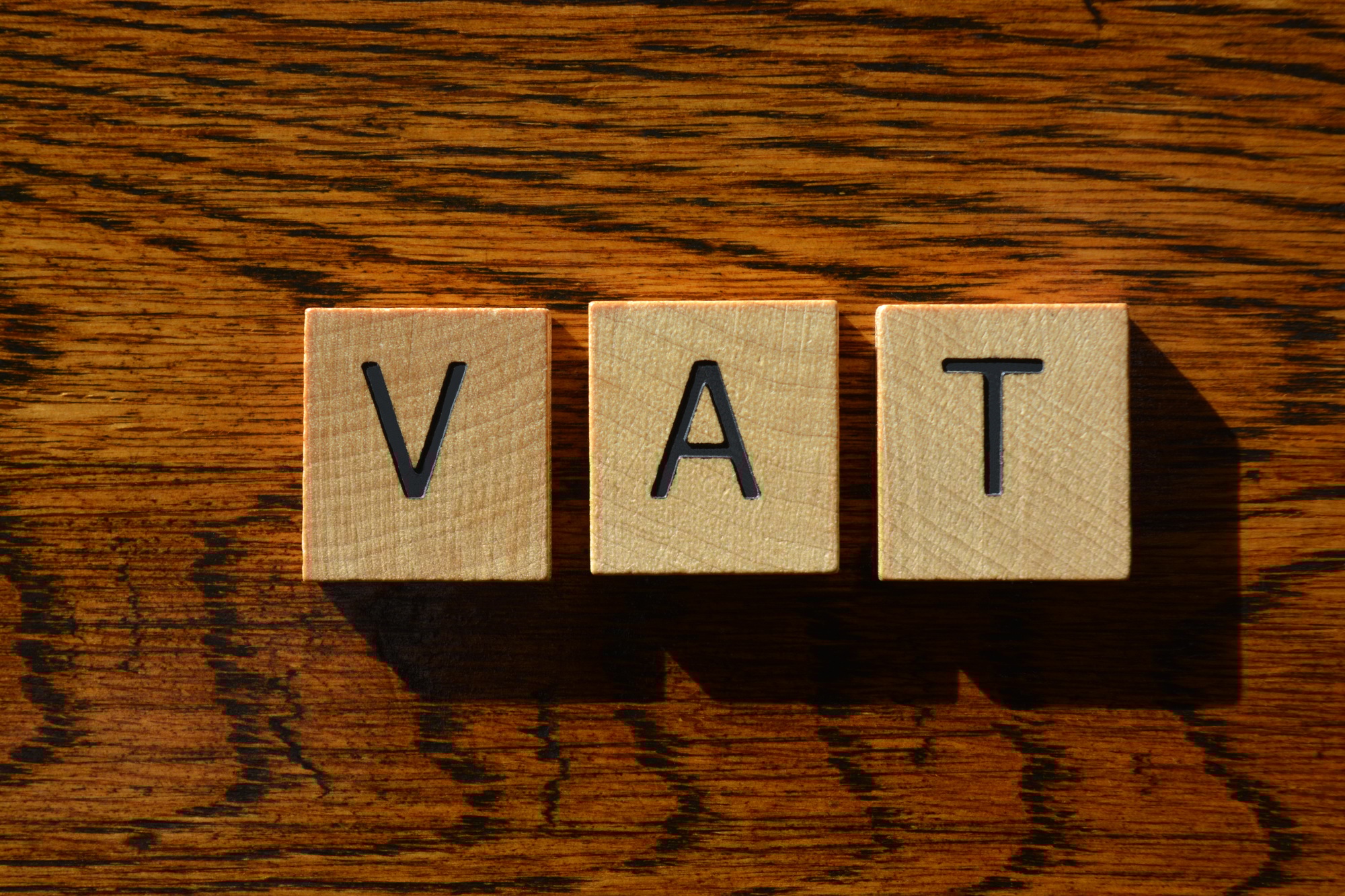 VAT acronym as banner headline