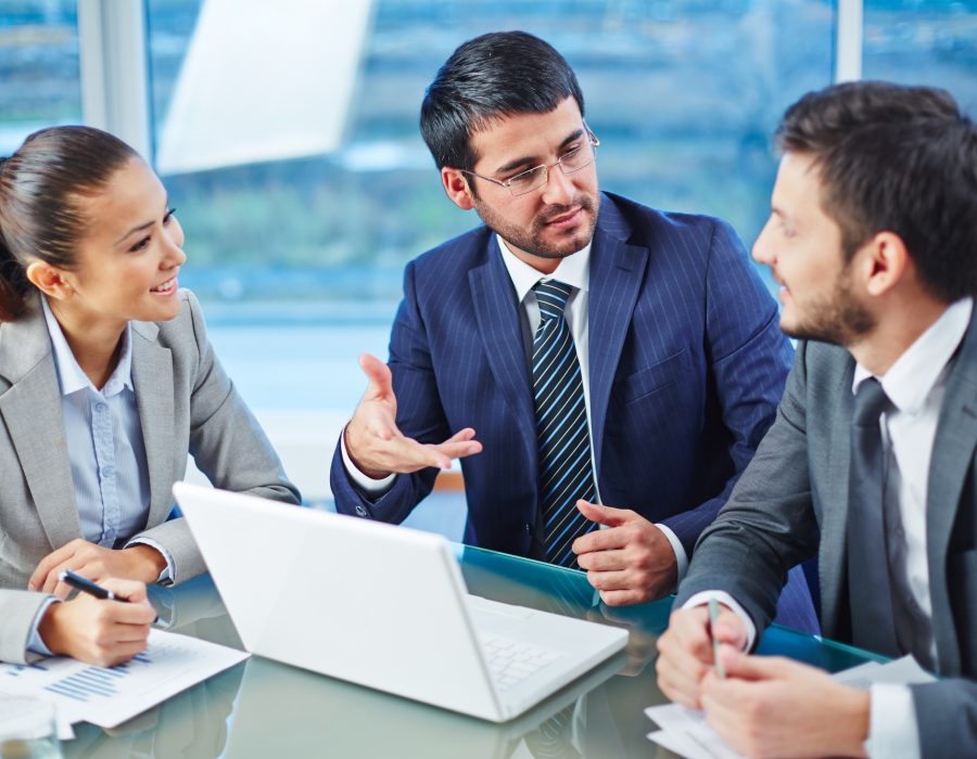 Consulting with colleague